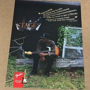 ERIC GALES - Fender Guitars - STRATOCASTER - 1994 Print Advertisement